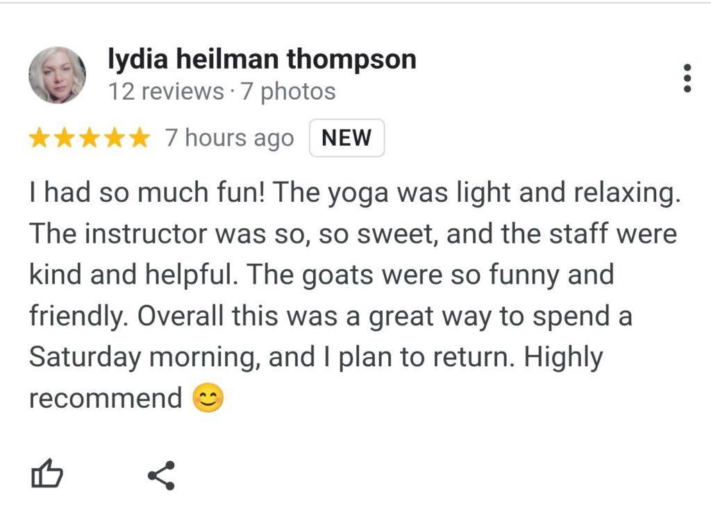 Review by Lydia on Google